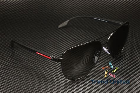 Prada Linea Rossa PS 52WS 61 Dark Grey & Matte .